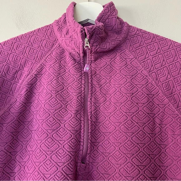 Eddie Bauer Lightweight Quarter Zip Fleece Pink Small - Picture 5 of 9